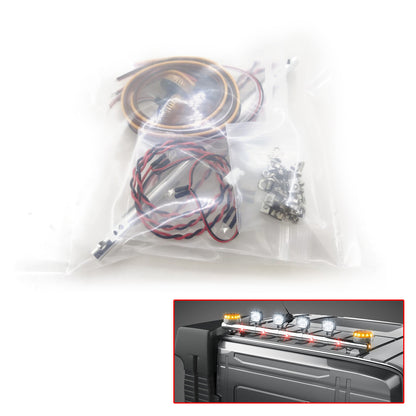 Grad 1:14 Maßstab Rotierende Licht LED Dach Lampe Für Tamiya RC Traktor Lkw Bau Fahrzeuge