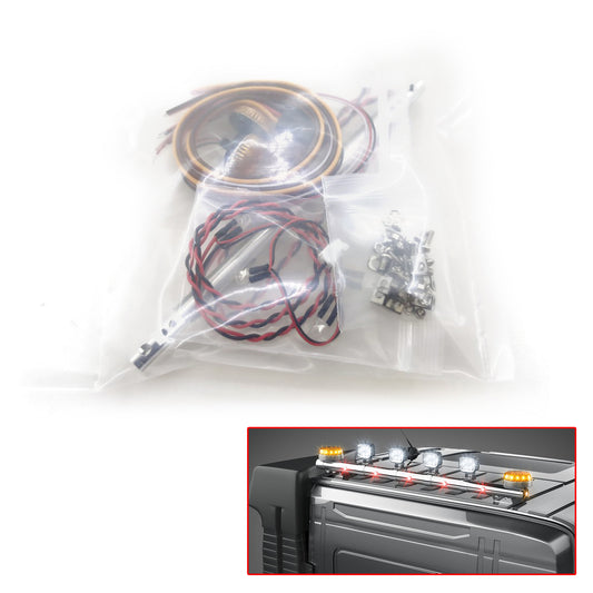 Grad 1:14 Maßstab Rotierende Licht LED Dach Lampe Für Tamiya RC Traktor Lkw Bau Fahrzeuge