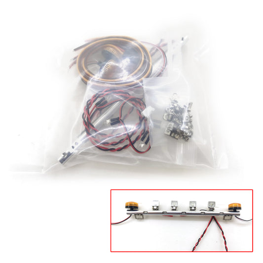 Grad 1:14 Maßstab Rotierende Licht LED Dach Lampe Für Tamiya RC Traktor Lkw Bau Fahrzeuge