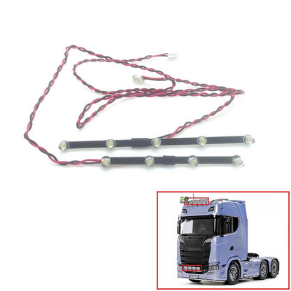 Grad LED Dach Licht Scheinwerfer Lampe für 770S 1/14 RC Traktor Auto Modell 56368 56371 DIY Ersatzteile Zubehör