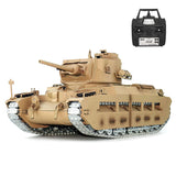 1/16 RC Tank Matilda III IV Tongde IR Turret Rotary 320 Degree Electric Remote Control Military Vehicle Metal Gearbox Road Wheel