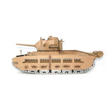 1/16 RC Tank Matilda III IV Tongde IR Turret Rotary 320 Degree Electric Remote Control Military Vehicle Metal Gearbox Road Wheel