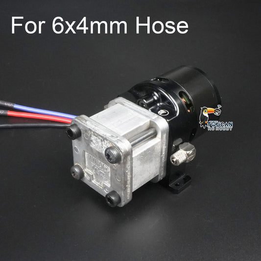 TOUCAN RC HOBBY CUT Metal Hydraulic Pump Brushless Motor Pressure Gauge 5048 4020 for 1/12 1/14 RC Construction Vehicles 6x4MM 8x6MM
