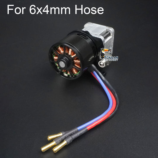 TOUCAN RC HOBBY CUT Metal Hydraulic Pump Brushless Motor Pressure Gauge 5048 4020 for 1/12 1/14 RC Construction Vehicles 6x4MM 8x6MM