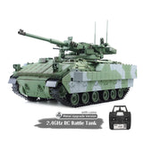 1/16 Tongde Remote Control Tank M2128 Bradley IR 320 Rotating Turret Barrel Recoil Lights Sounds All Metal Wheels Battery No BB