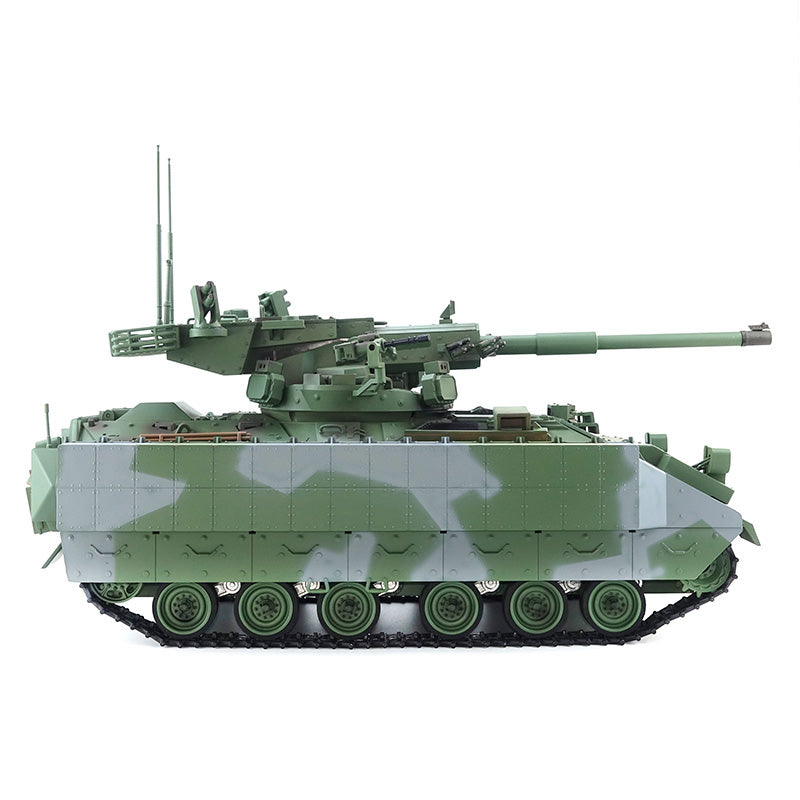 1/16 Tongde Remote Control Tank M2128 Bradley IR 320 Rotating Turret Barrel Recoil Lights Sounds All Metal Wheels Battery No BB