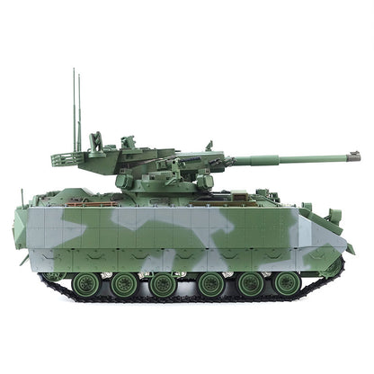 1/16 Tongde Remote Control Tank M2128 Bradley IR 320 Rotating Turret Barrel Recoil Lights Sounds All Metal Wheels Battery No BB
