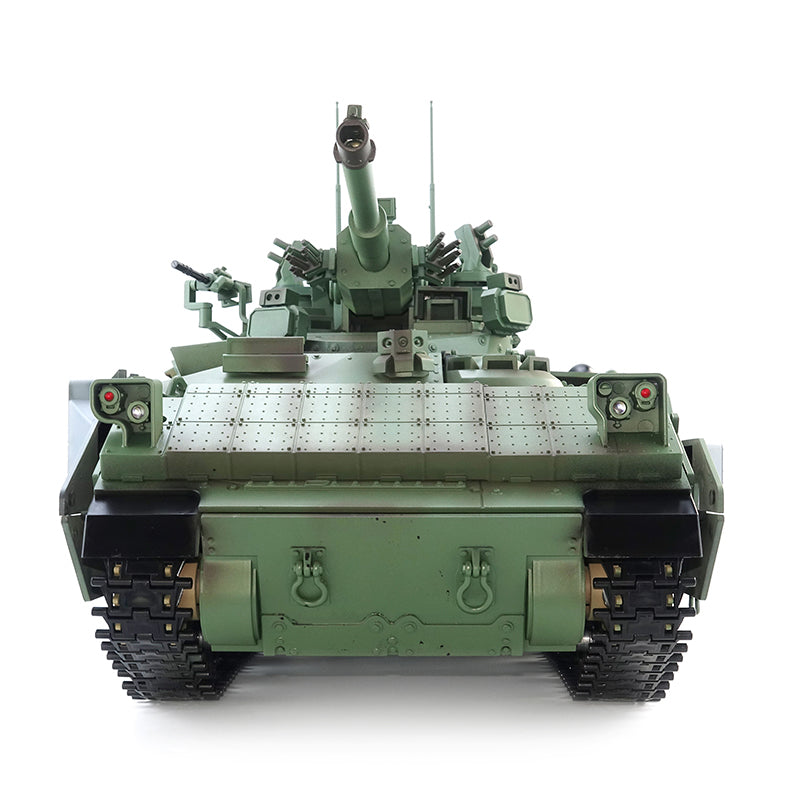 1/16 Tongde Remote Control Tank M2128 Bradley IR 320 Rotating Turret Barrel Recoil Lights Sounds All Metal Wheels Battery No BB