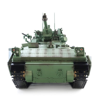 1/16 Tongde Remote Control Tank M2128 Bradley IR 320 Rotating Turret Barrel Recoil Lights Sounds All Metal Wheels Battery No BB