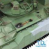 1/16 Tongde Remote Control Tank M2128 Bradley IR 320 Rotating Turret Barrel Recoil Lights Sounds All Metal Wheels Battery No BB