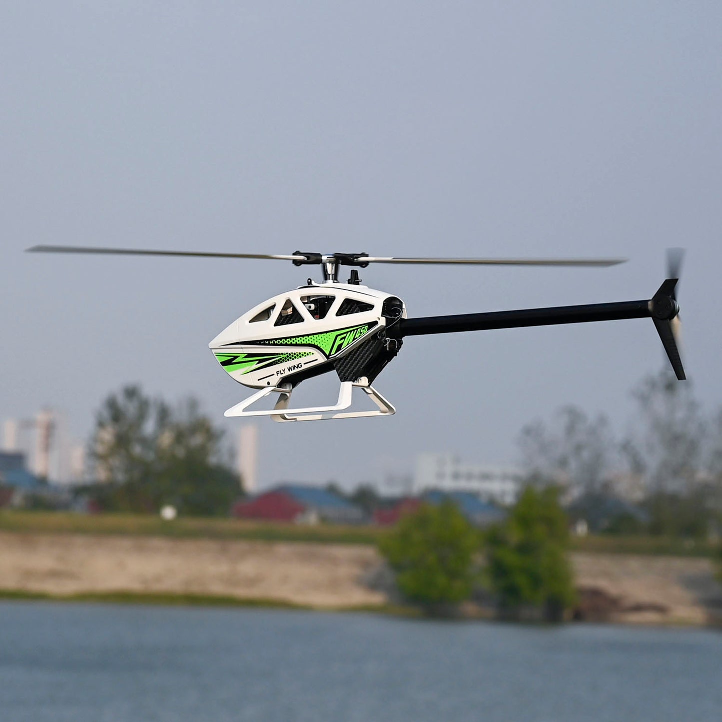 RC FLYWING 450L V3 Smart Helikopter RTF Drohne GPS Hover Aerobatic One Key Return Lackiert Zusammengebaut mit Positionierungssystem