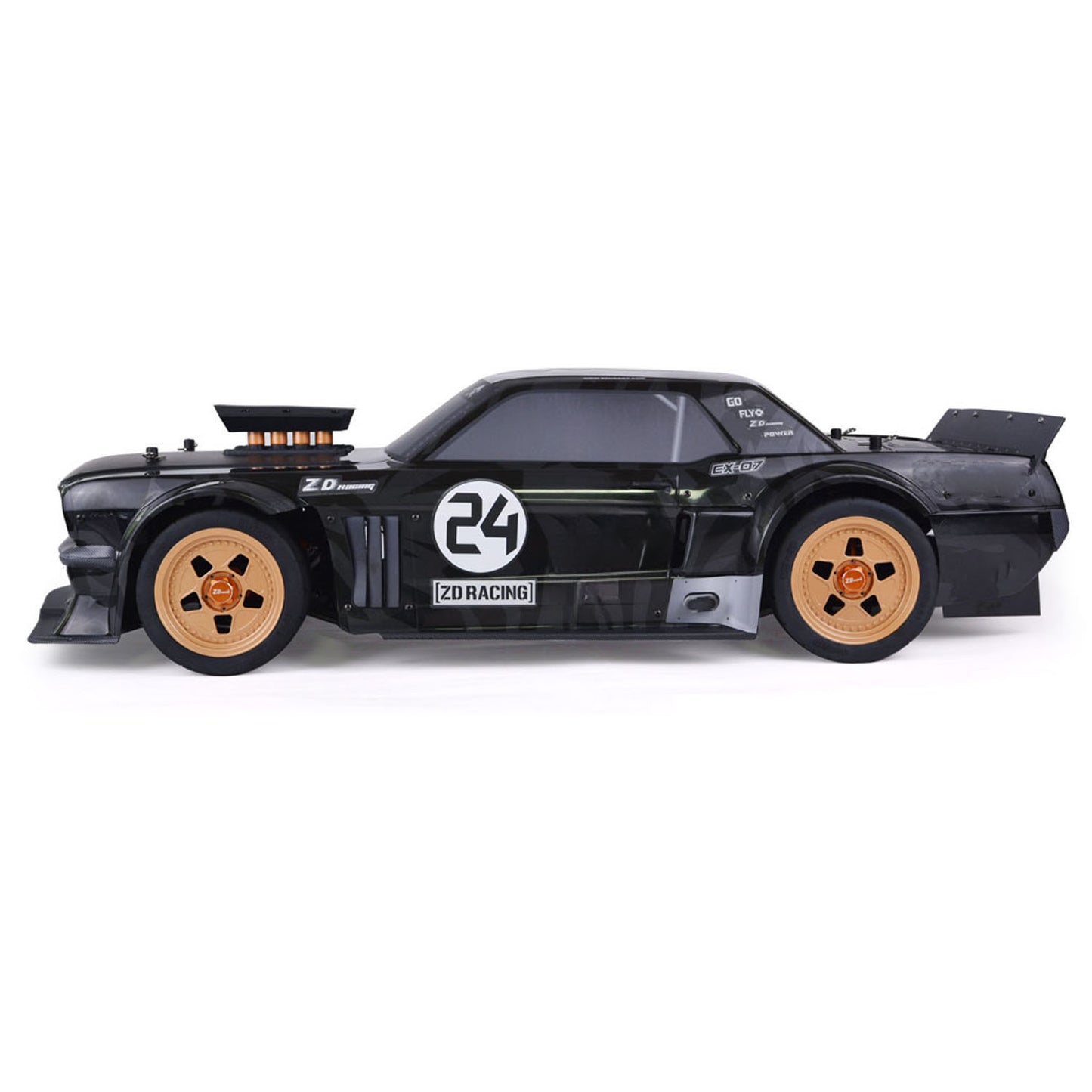 1/7 ZD Racing EX07 Radio Control On-Road Car AWD RC Hypercar Adjustable Front Suspension Center Differential Disc Brake RTR