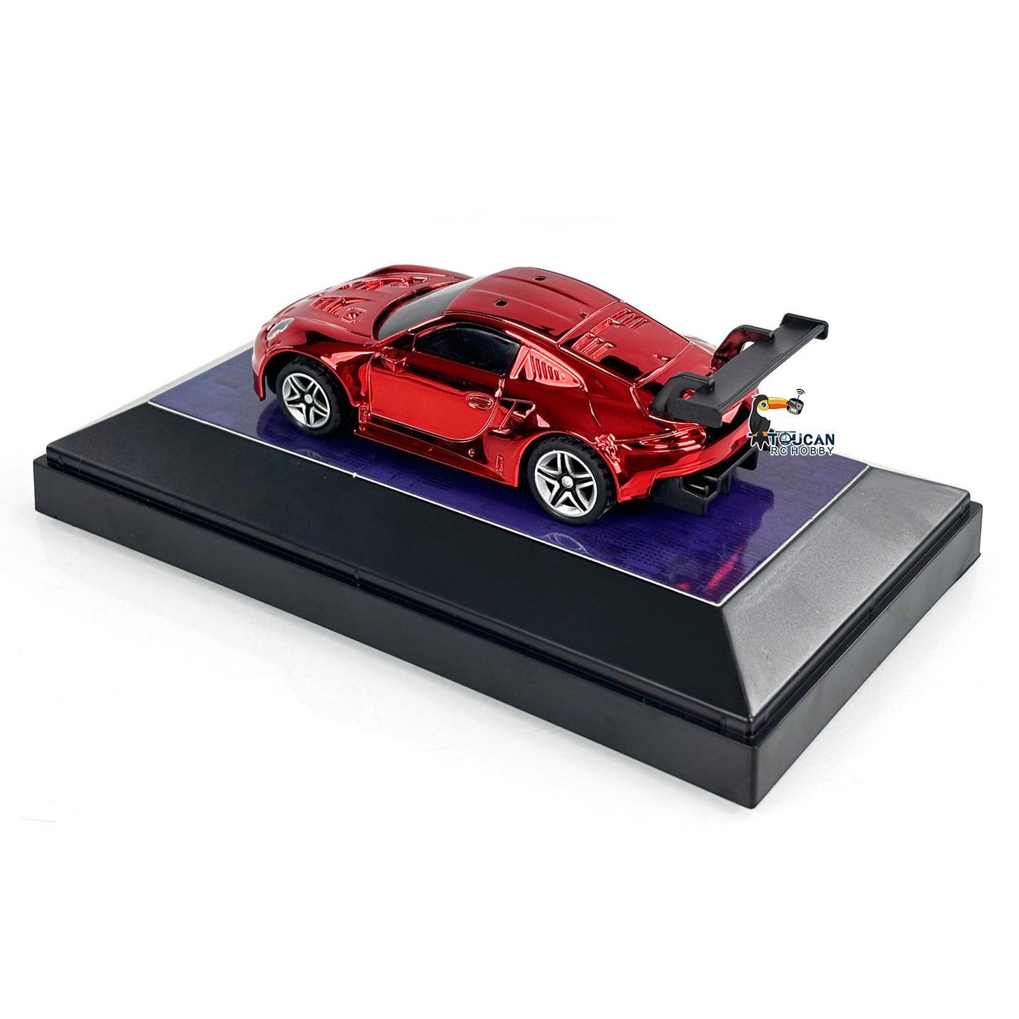 RC-Rennwagen im Maßstab 1/43, LED-Leuchten, RTR, Mini-Spielzeug, ferngesteuertes Elektroauto, lackiert und montiert für Multiplayer-Spiele