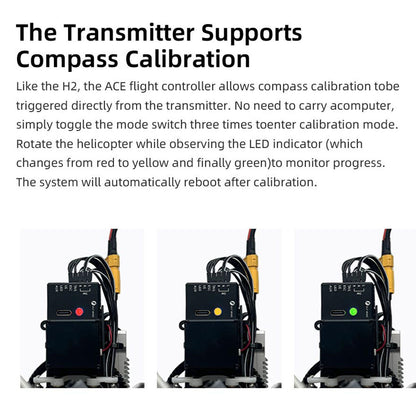 FLYWING EC 135 6CH Radio Control Helicopter Dual Brushless Motors CNC Metal 4 Blade One Key Return Beidou Positioning RTF