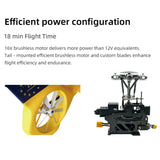 FLYWING EC 135 6CH Radio Control Helicopter Dual Brushless Motors CNC Metal 4 Blade One Key Return Beidou Positioning RTF
