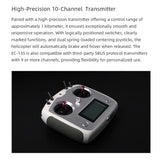 FLYWING EC 135 6CH Radio Control Helicopter Dual Brushless Motors CNC Metal 4 Blade One Key Return Beidou Positioning RTF