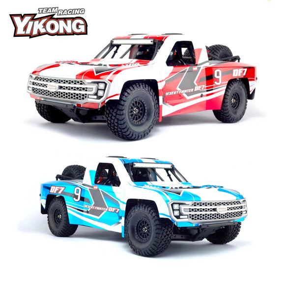 In Stock 1/7 Scale 4WD RC Desert Crawler Car Red YIKONG DF7 V2 Remote Control Off-road Vehicles Models W/ Motor Servo ESC Transmitter