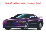 Capo RC Racing Car Model Body Parts Dark Night Purple for 1/8 Limited Edition Drift Vehicles R34 with 2-Speed Transmission