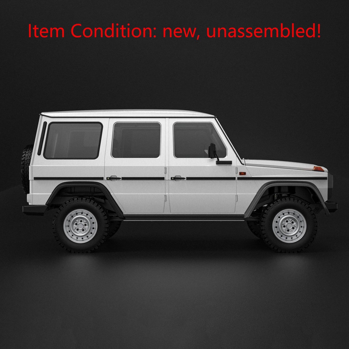 In Stock CAPO 1/8 4WD RC Off Road Car W460 Kit CNC Metal Car Shell Differential Locks Openable Doors 2Speed Gearbox No Electronic Parts