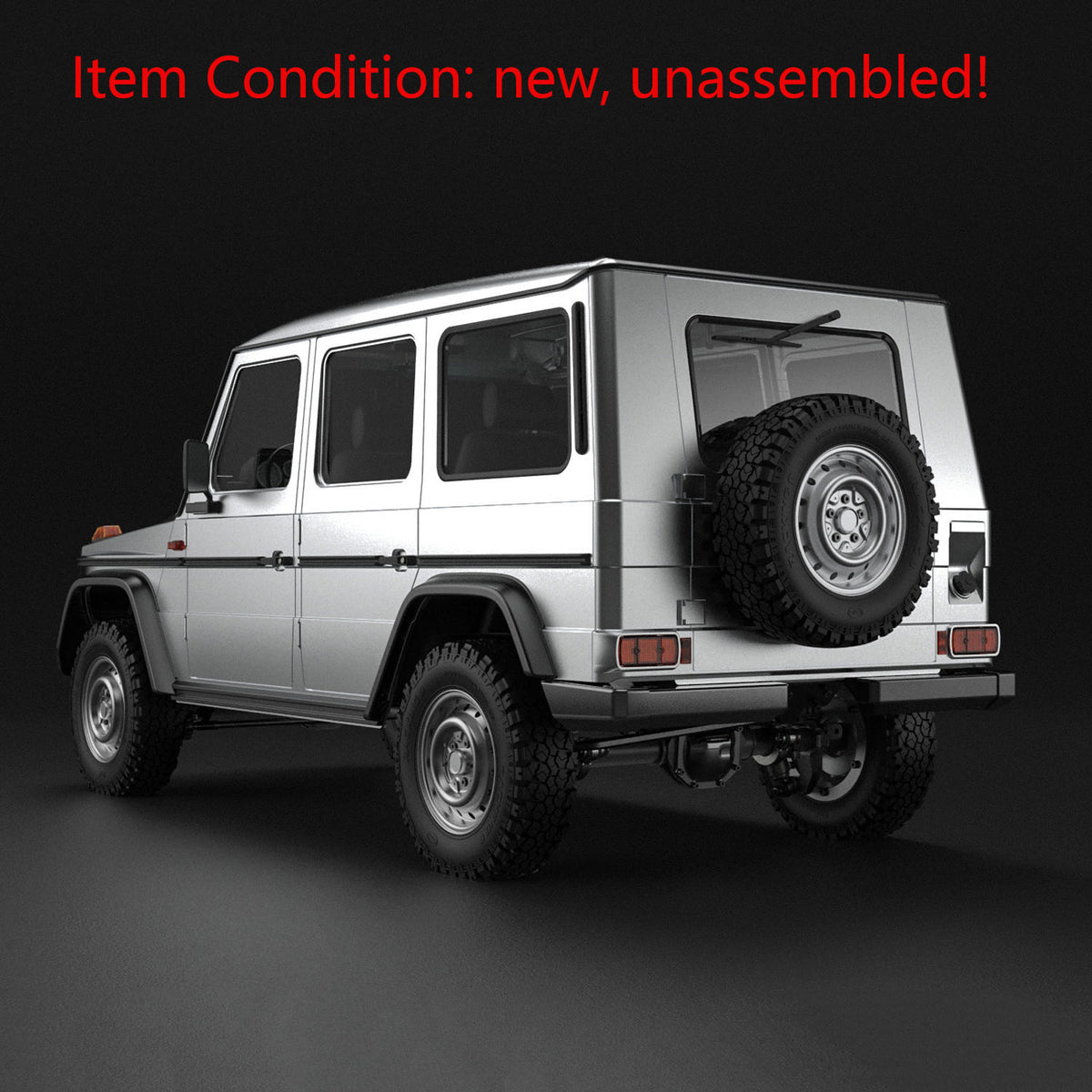 In Stock CAPO 1/8 4WD RC Off Road Car W460 Kit CNC Metal Car Shell Differential Locks Openable Doors 2Speed Gearbox No Electronic Parts