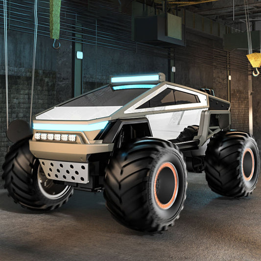 1/14 RC 4*2 Geländewagen Q202 2,4 GHz Elektrische Fernbedienung Pickup Truck Legierung Shell LED Lichter Sound Batterie Bereit zu Gehen