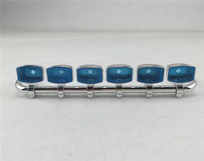 6 quadratische, runde Dachleuchten mit Kunststoffsockel ohne LED, Ersatzteil für 1/14 ferngesteuertes Tamiya-Sattelzug-LKW-Auto, DIY-Modell