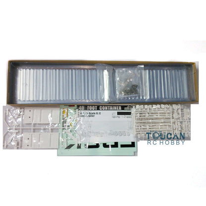 Toucanhobby 20 &amp; 40 Fuß Kunststoff-Containerbox, unlackierter Metallrahmen für Tamiyaya 1/14 RC-Anhänger, ferngesteuerter LKW