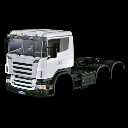 1/14 TOUCAN RC HOBBY  3Axles Low Top Trailer RC Tractor Truck Shell Model 802A Car Cabin for Remote Control
