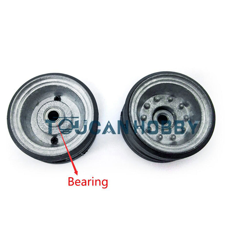 Metal Tracks Idlers Sprockets Road Wheels Suspension Bars Decal For Henglong 1/16 Scale Walker Bulldog RC Tank 3839 Model Replacement Parts
