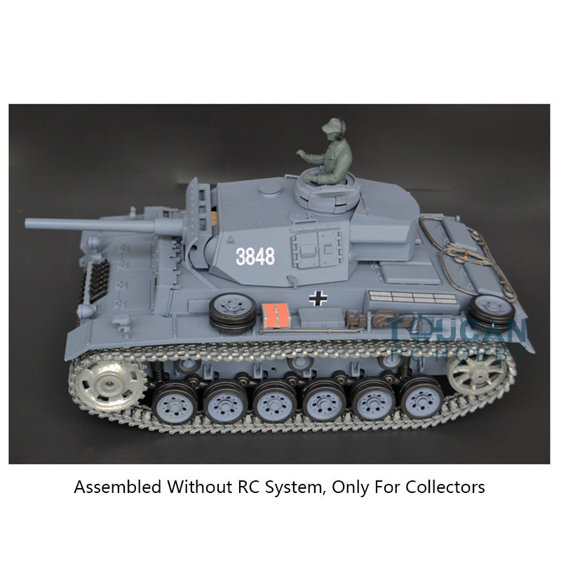 Henglong 1/16 Metal 3848 3858 3859 3898 Panzer IV F F2  L M4A3 Static Tank Display Ornament Model Without Electronic System