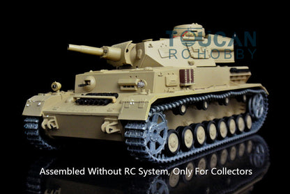 Henglong 1/16 Metal 3848 3858 3859 3898 Panzer IV F F2  L M4A3 Static Tank Display Ornament Model Without Electronic System