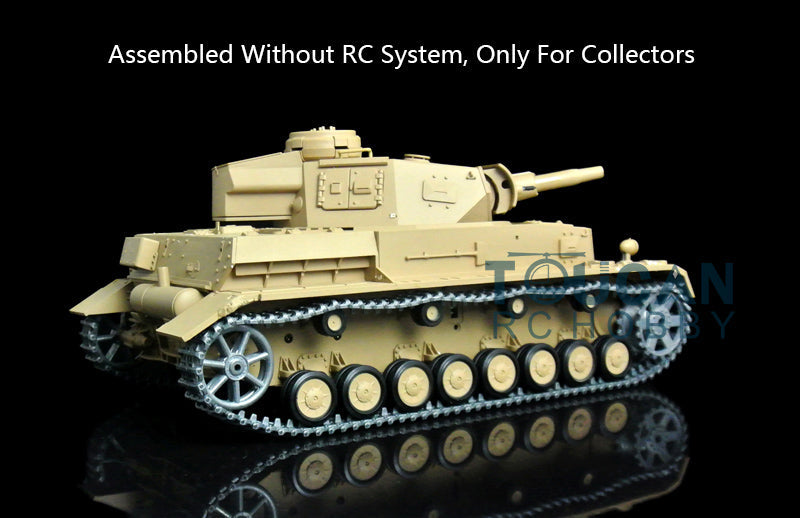 Henglong 1/16 Metal 3848 3858 3859 3898 Panzer IV F F2  L M4A3 Static Tank Display Ornament Model Without Electronic System