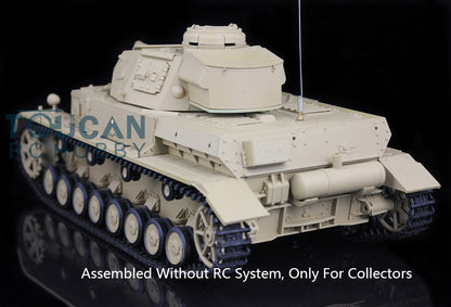 Henglong 1/16 Plastic German Panzer IV F F2 Static Tank 3858/3859 Collectible Display Vehicle Model Without Electronic System