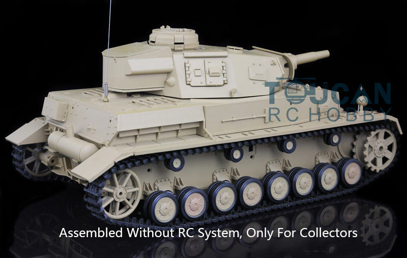 Henglong 1/16 Plastic German Panzer IV F F2 Static Tank 3858/3859 Collectible Display Vehicle Model Without Electronic System
