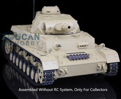 Henglong 1/16 Plastic German Panzer IV F F2 Static Tank 3858/3859 Collectible Display Vehicle Model Without Electronic System