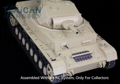 Henglong 1/16 Plastic German Panzer IV F F2 Static Tank 3858/3859 Collectible Display Vehicle Model Without Electronic System