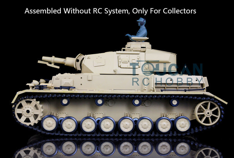 Henglong 1/16 Plastic German Panzer IV F F2 Static Tank 3858/3859 Collectible Display Vehicle Model Without Electronic System