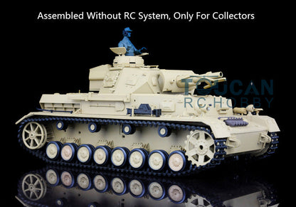 Henglong 1/16 Plastic German Panzer IV F F2 Static Tank 3858/3859 Collectible Display Vehicle Model Without Electronic System