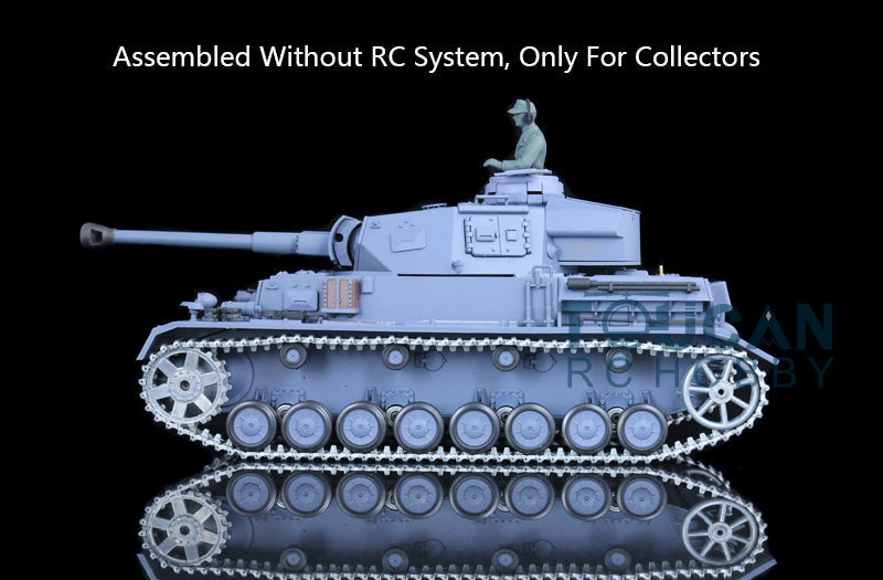 Henglong 1/16 Metal 3848 3858 3859 3898 Panzer IV F F2  L M4A3 Static Tank Display Ornament Model Without Electronic System