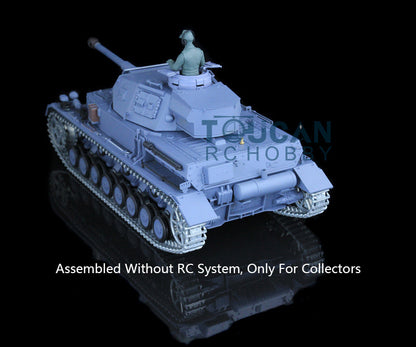 Henglong 1/16 Metal 3848 3858 3859 3898 Panzer IV F F2  L M4A3 Static Tank Display Ornament Model Without Electronic System