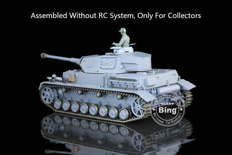 Henglong 1/16 Plastic German Panzer IV F F2 Static Tank 3858/3859 Collectible Display Vehicle Model Without Electronic System