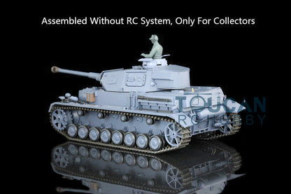 Henglong 1/16 Plastic German Panzer IV F F2 Static Tank 3858/3859 Collectible Display Vehicle Model Without Electronic System