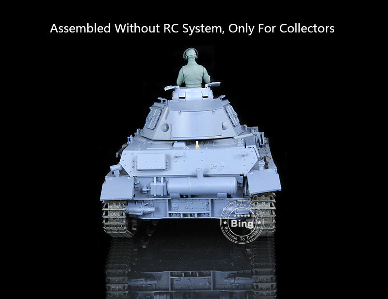 Henglong 1/16 Plastic German Panzer IV F F2 Static Tank 3858/3859 Collectible Display Vehicle Model Without Electronic System
