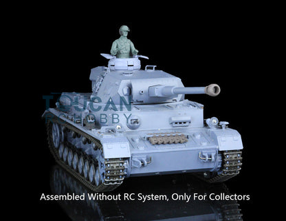 Henglong 1/16 Plastic German Panzer IV F F2 Static Tank 3858/3859 Collectible Display Vehicle Model Without Electronic System