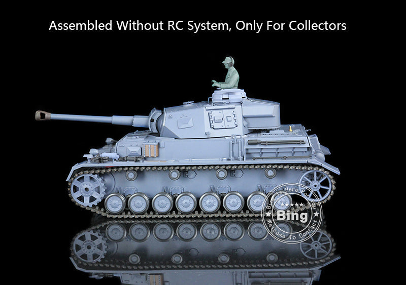 Henglong 1/16 Plastic German Panzer IV F F2 Static Tank 3858/3859 Collectible Display Vehicle Model Without Electronic System