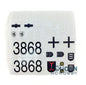 Rear Rack Turret machine Gun Shield Plastic Accessories Pack Chassis Spare Part Decal For HL 1/16 3868 RC Tank Vehicle Model