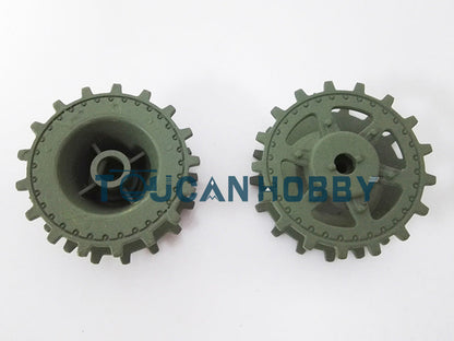 Plastic Tracks Sprockets Road Wheels With Plastic Suspension Idlers For HengLong 1/16 3869/3879 RC Tank Vehicle DIY Model