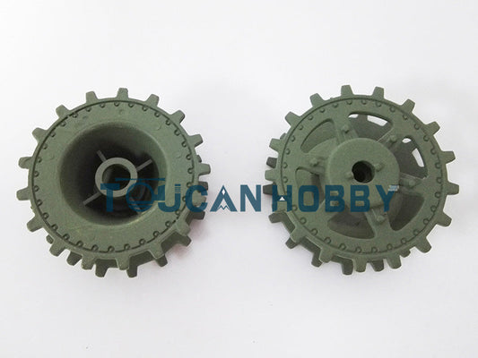 TOUCAN RC HOBBY Plastic Tracks Sprockets Road Wheels With Plastic Suspension Idlers For HengLong 1/16 3869/3879 RC Tank Vehicle DIY Model