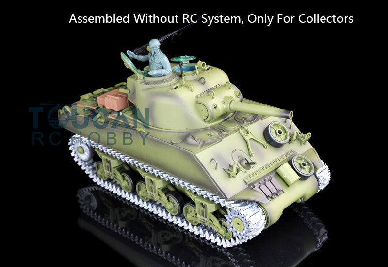 Henglong 1/16 Metal 3848 3858 3859 3898 Panzer IV F F2  L M4A3 Static Tank Display Ornament Model Without Electronic System