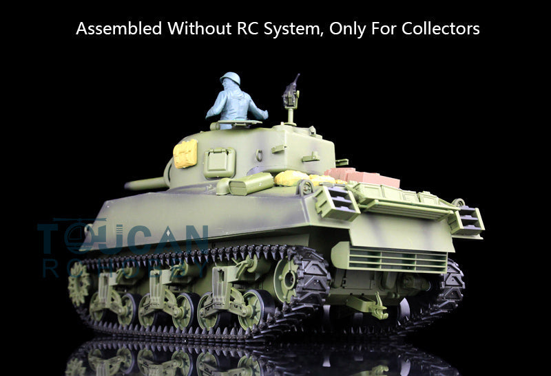 Henglong 1/16 Plastic USA M4A3 Static Tank 3898 Ornament Model Without Electronic System